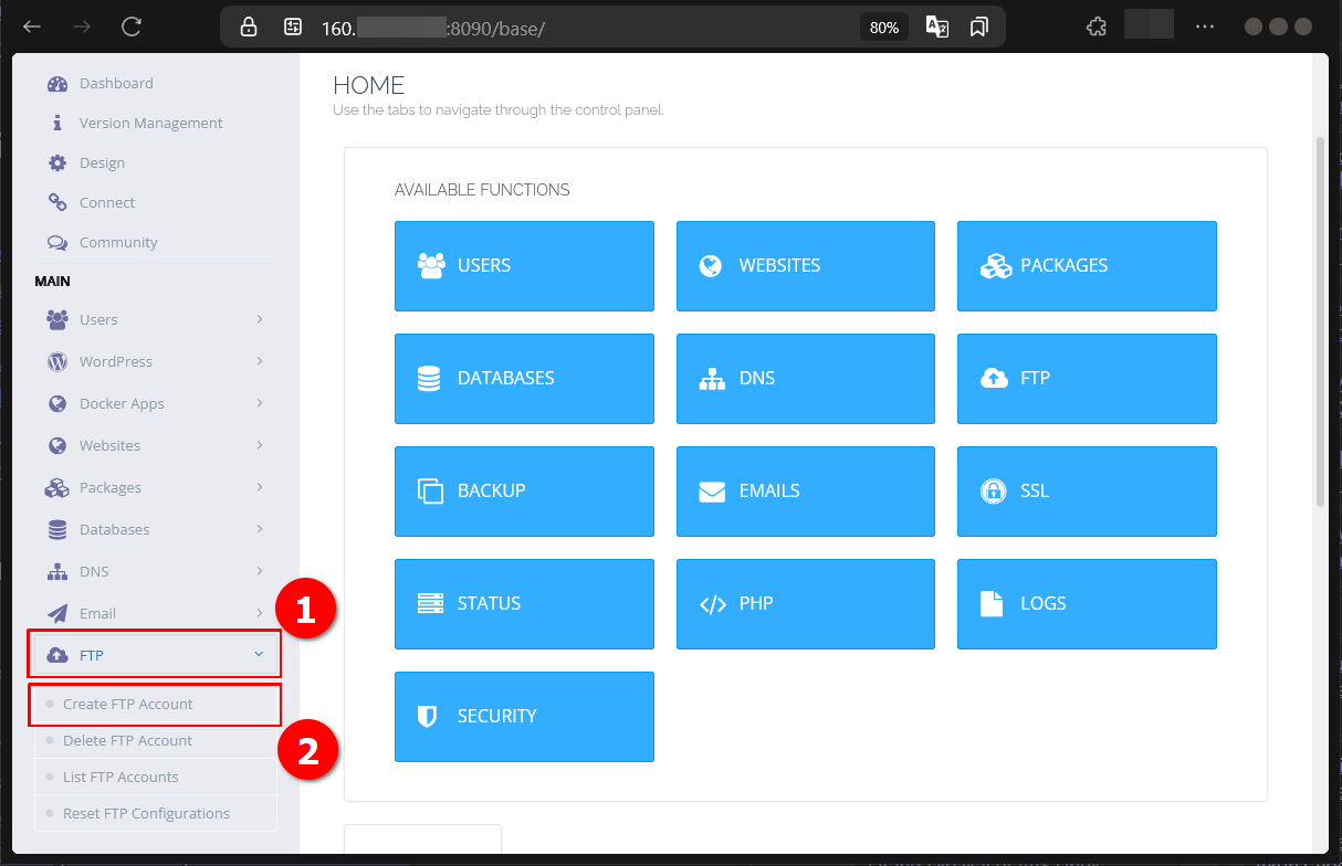 Cara Membuat Akun FTP Website di CyberPanel Pada Cloud VPS