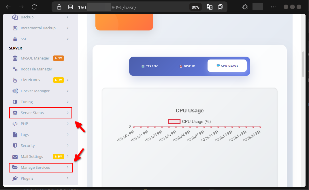 Cara Cek Layanan dan Proses di CyberPanel Pada Cloud VPS