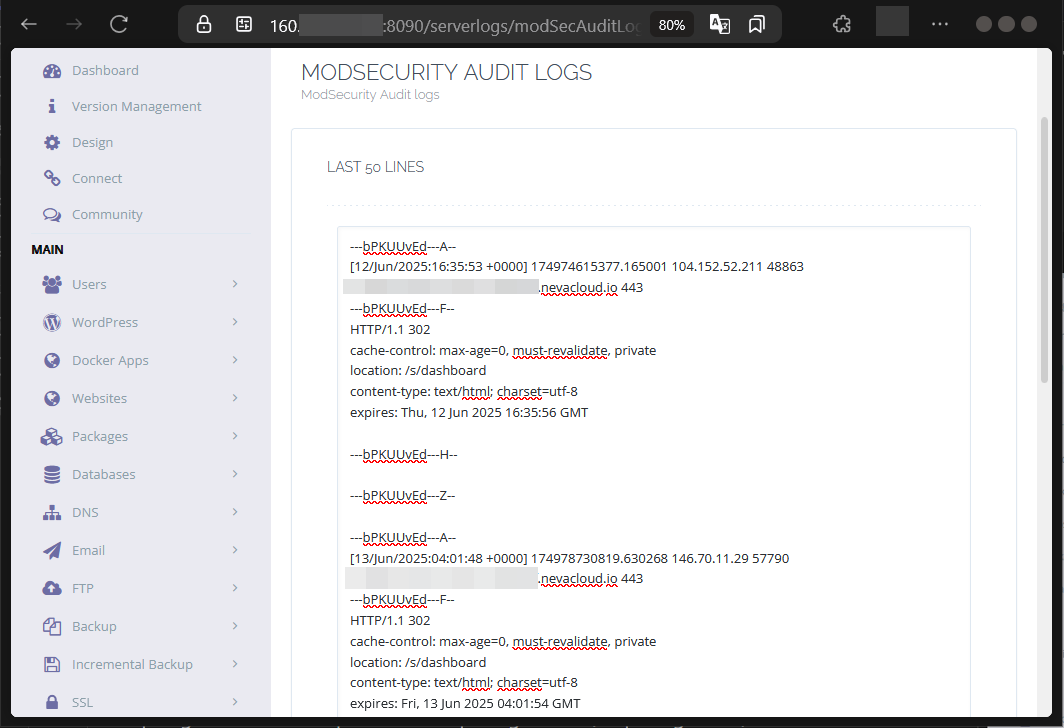Cara Cek Semua Log Aktivitas di CyberPanel Pada Cloud VPS