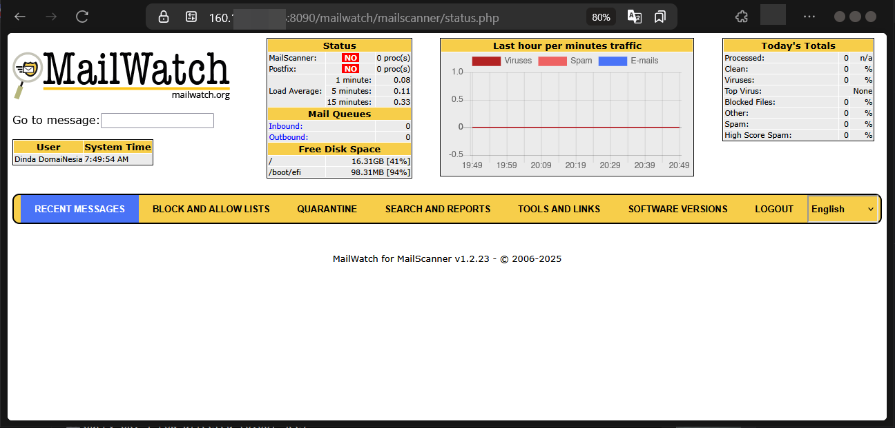 Cara Install MailScanner di CyberPanel Untuk Monitor Email