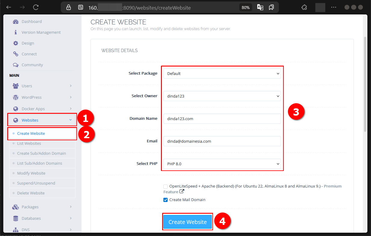 Cara Install WordPress di CyberPanel Pada Cloud VPS