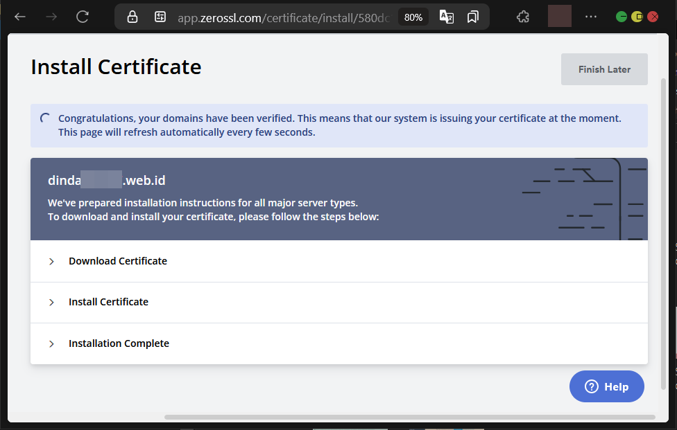 Cara Install ZeroSSL di CyberPanel Untuk Alternatif SSL