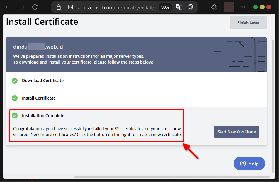 Cara Install ZeroSSL di CyberPanel Untuk Alternatif SSL