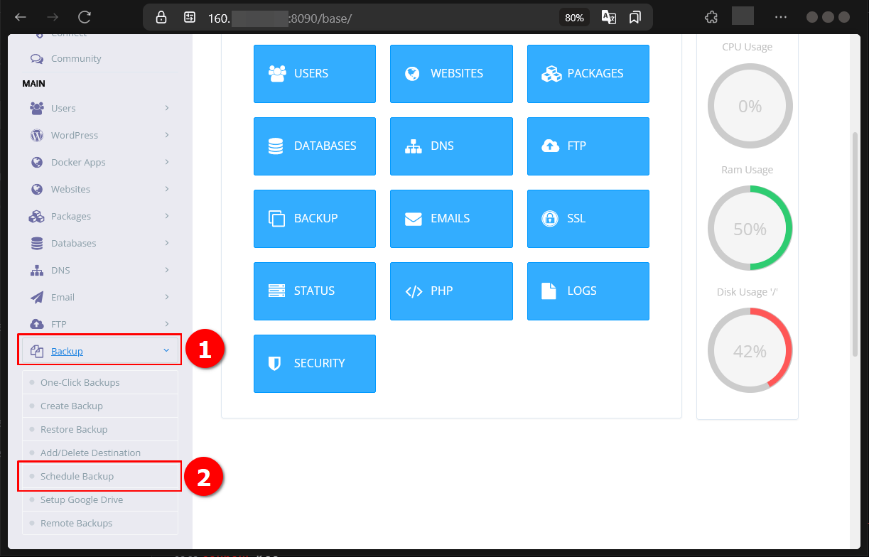 Cara Jadwal Backup Atau Schedule Backup CyberPanel di VPS