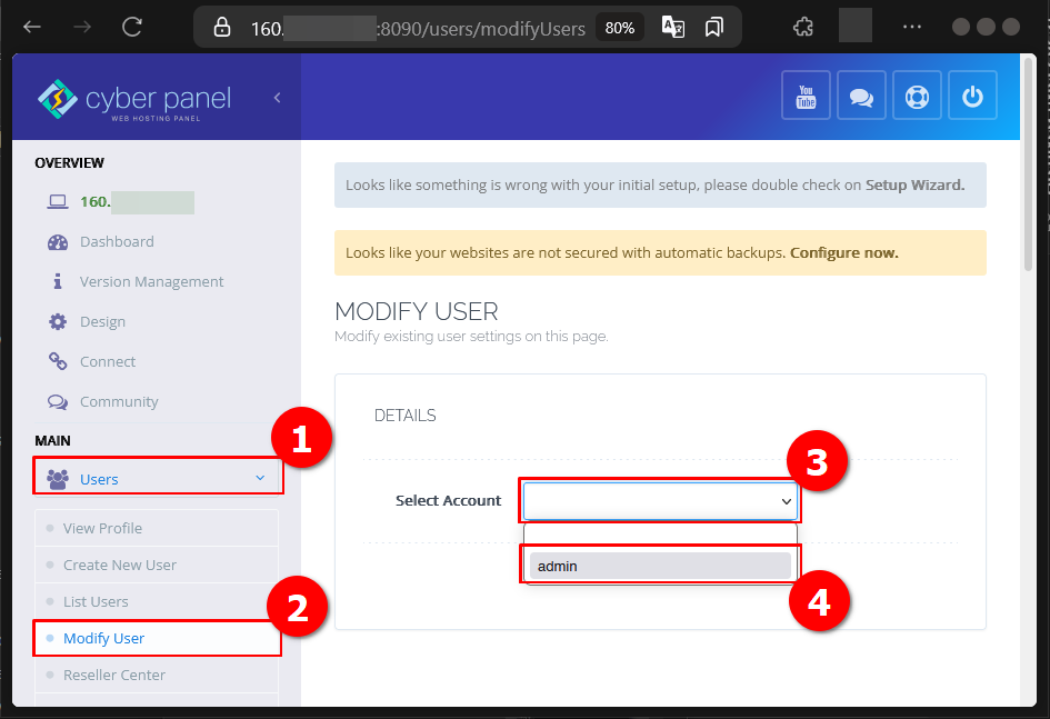 Cara Menambah Keamanan 2FA Akun CyberPanel di Cloud VPS