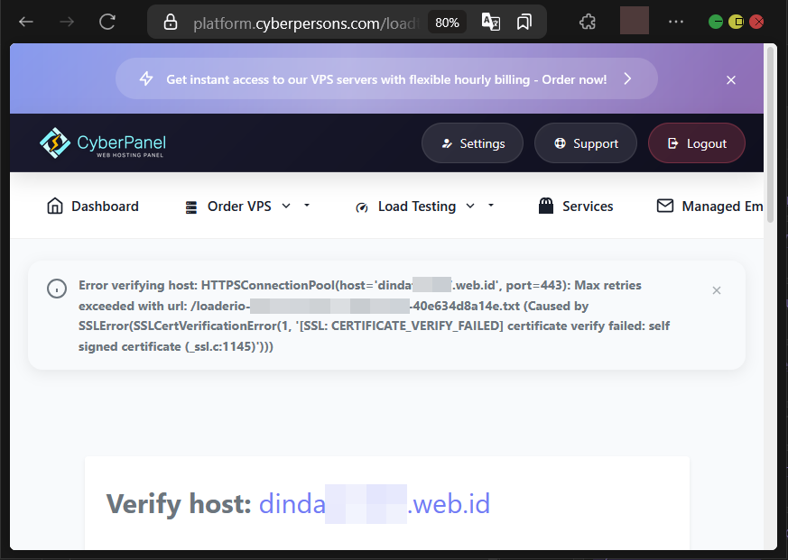 Cara Load Testing Web di CyberPanel Untuk Uji Performa