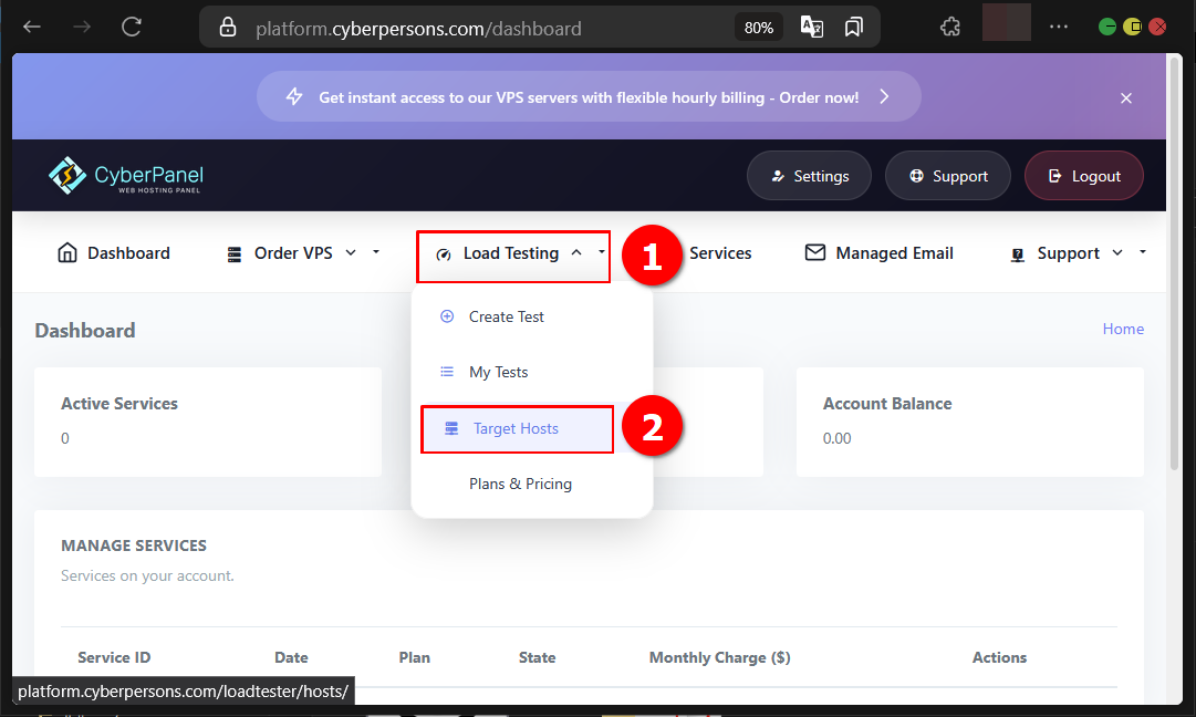 Cara Load Testing Web di CyberPanel Untuk Uji Performa