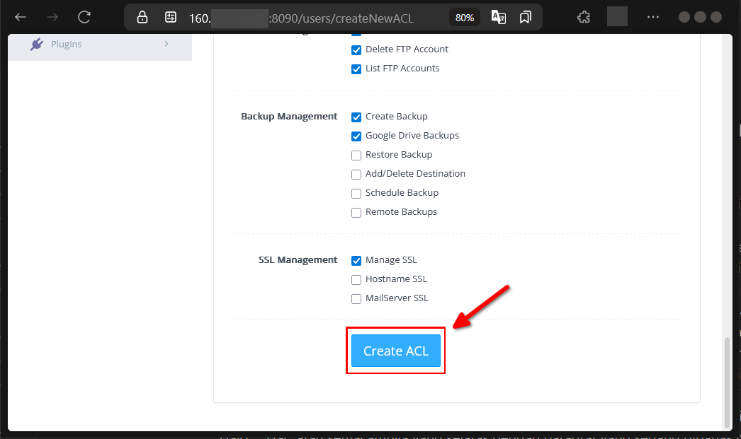 Cara Menambah ACL di CyberPanel Pada CLoud VPS