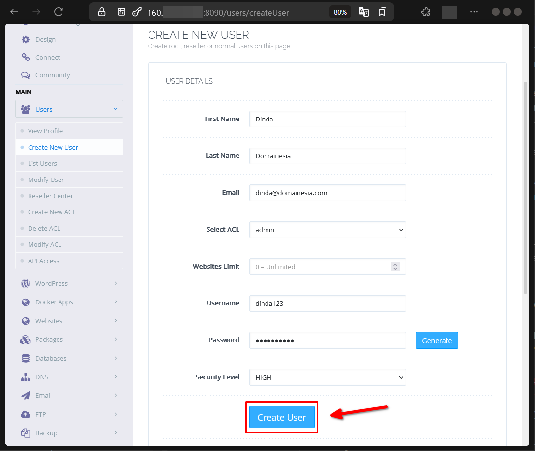 Cara Menambah Akun di CyberPanel Pada Cloud VPS