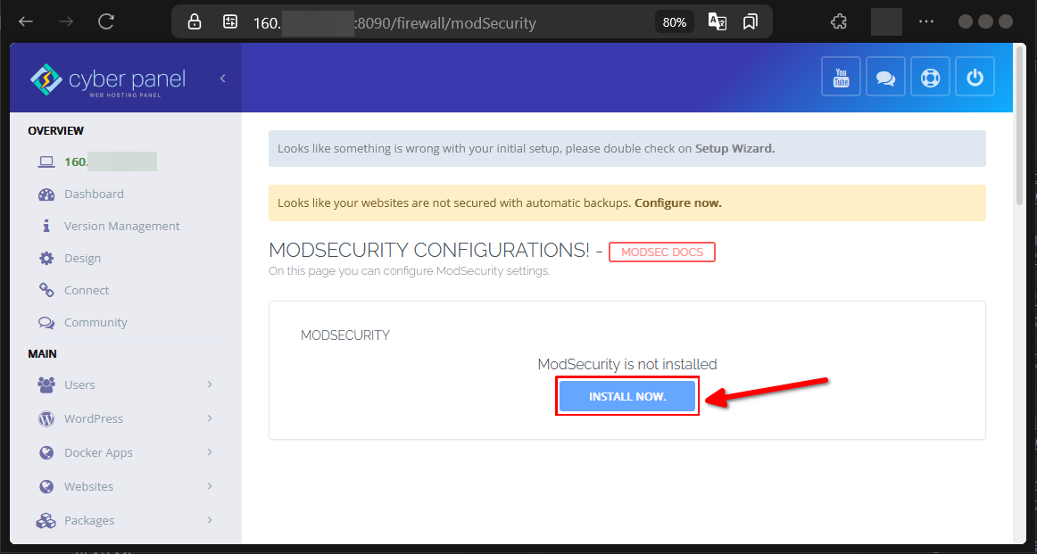 Cara Pakai ModSecurity di CyberPanel Untuk Halau Cyberattack