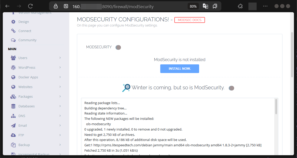 Cara Pakai ModSecurity di CyberPanel Untuk Halau Cyberattack