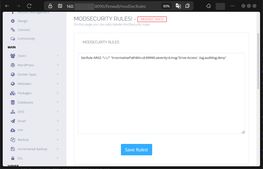 Cara Pakai ModSecurity di CyberPanel Untuk Halau Cyberattack