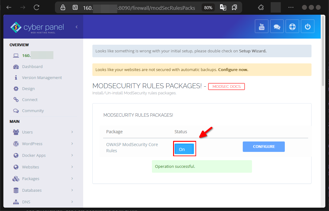 Cara Pakai ModSecurity di CyberPanel Untuk Halau Cyberattack