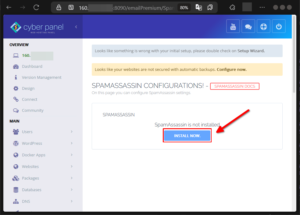 Cara Pakai SpamAssassin di CyberPanel Untuk Lawan SPAM