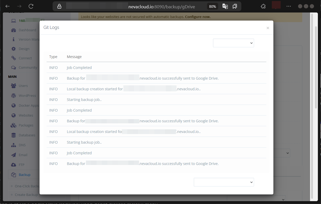 Cara Restore Backup Google Drive CyberPanel di Cloud VPS