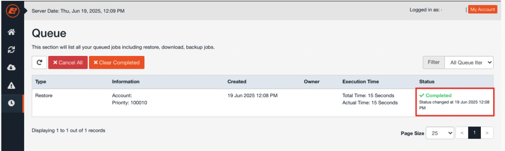 Restore Spesifik File atau Folder Jetbackup