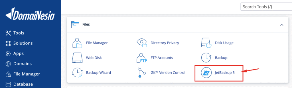 Restore Spesifik File atau Folder Jetbackup