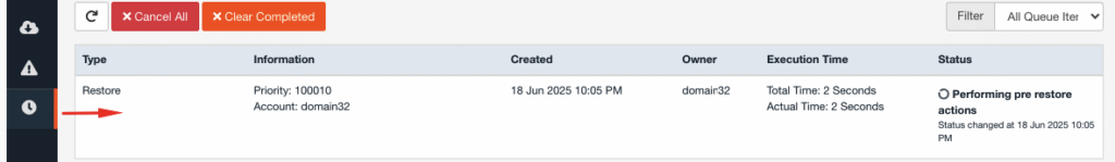 Restore Database dengan Jetbackup cPanel