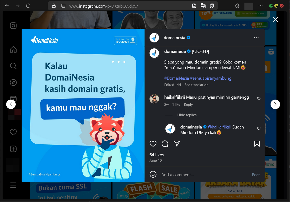 Lihat Yuk 4 Cara Cari Domain Murah dan Gratis di DomaiNesia