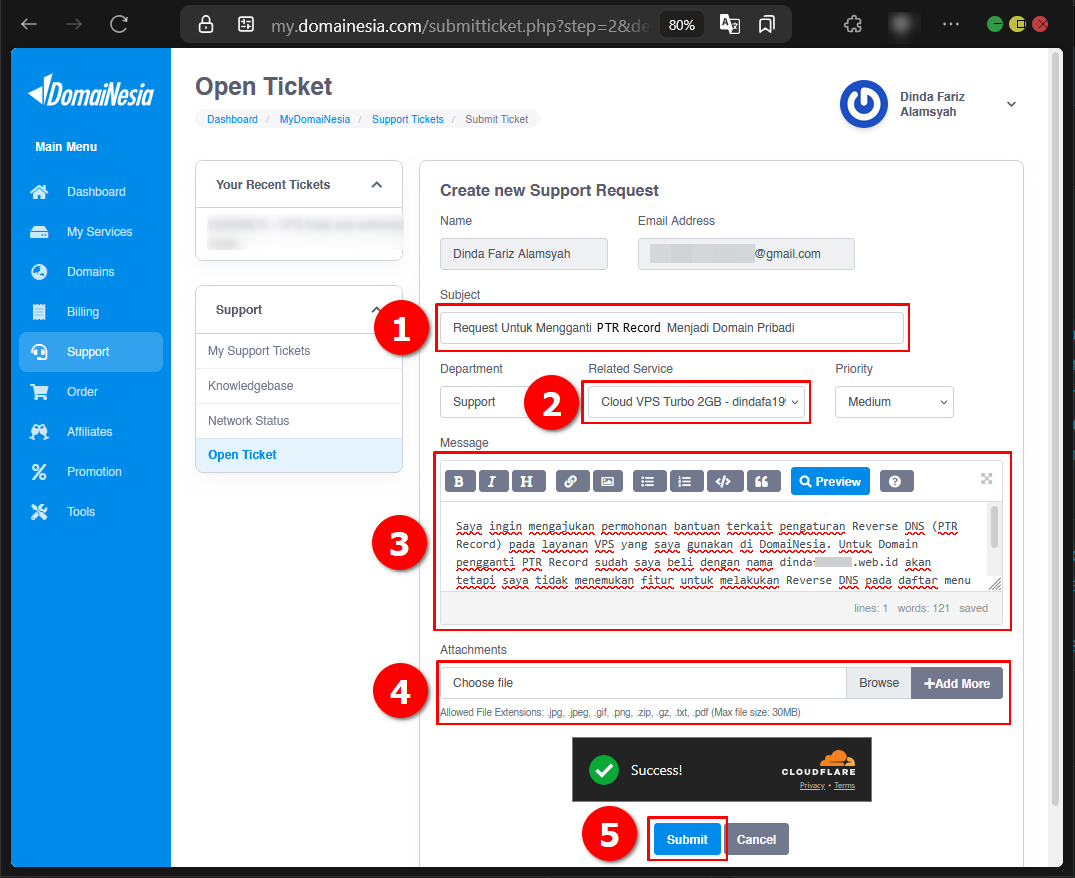 Lihat! Cara Reverse DNS Pada PTR Record VPS MyDomaiNesia