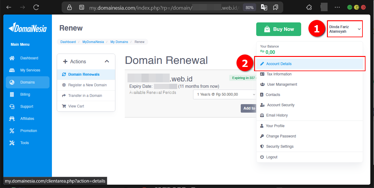 Cara Hindari Domain Hijacking Pada Domain di MyDomaiNesia