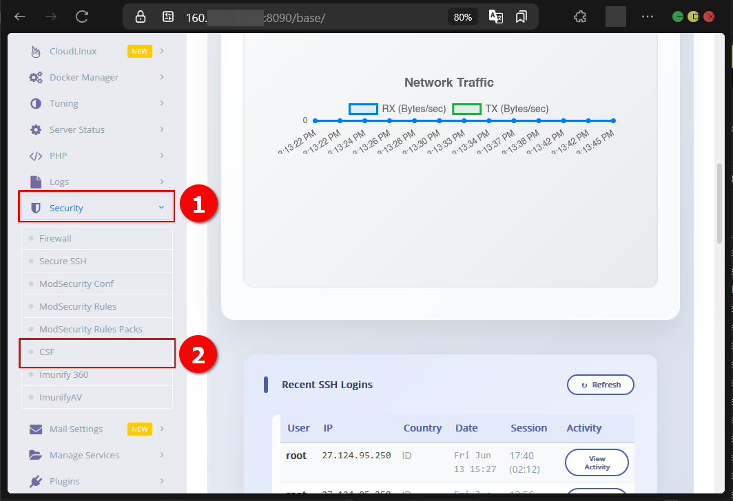 Cara Install CSF di CyberPanel Untuk Kelola Port Jaringan