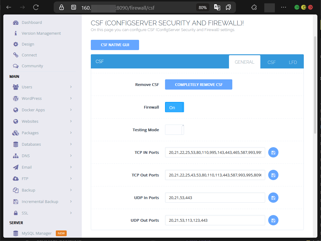 Cara Install CSF di CyberPanel Untuk Kelola Port Jaringan
