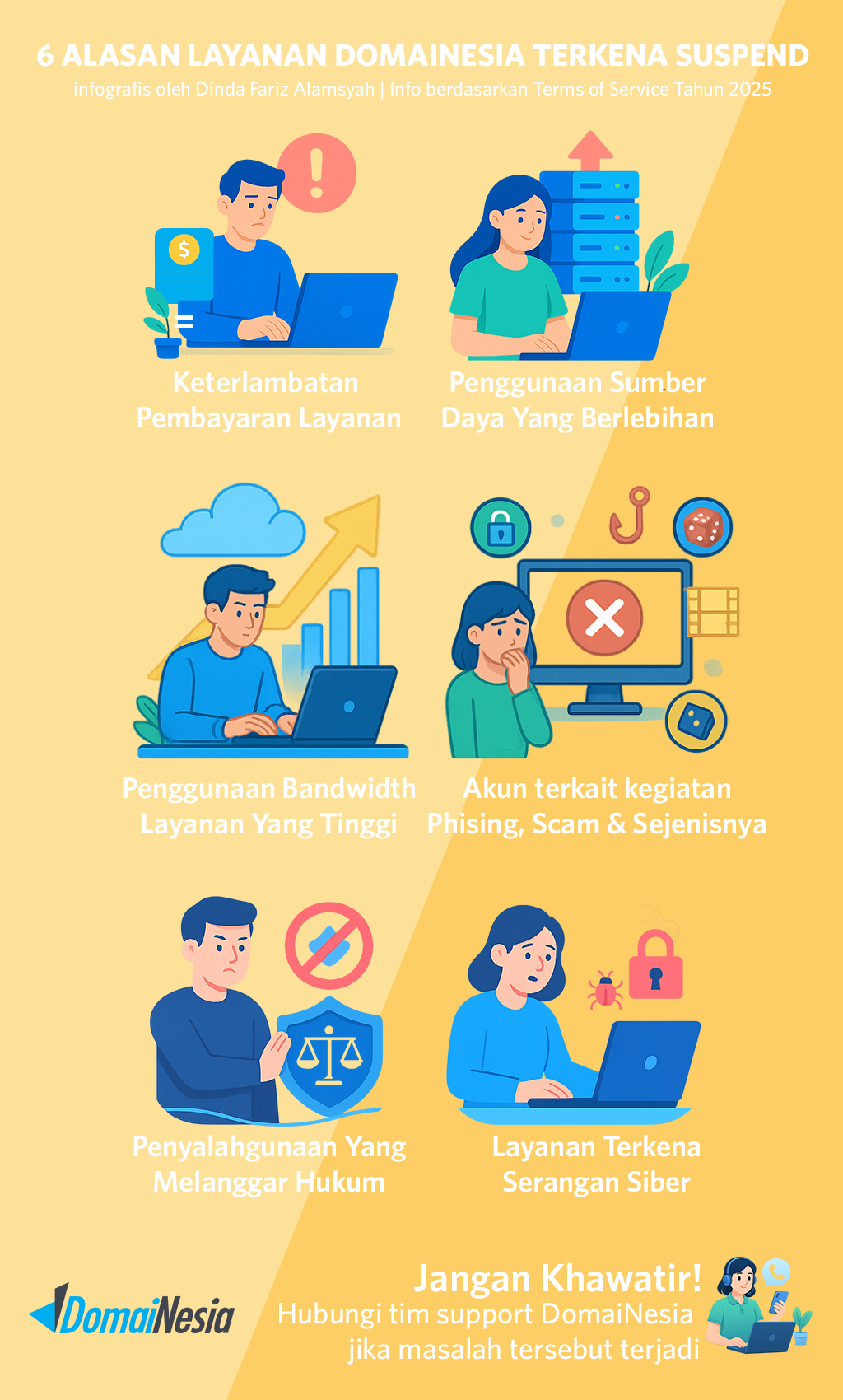 Layanan DomaiNesia Terkena Suspend? Yuk! Cari Penyebabnya