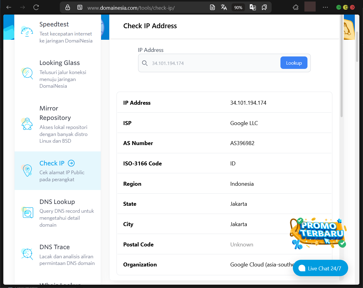 Panduan & Akses DomaiNesia Web Tools Untuk Diagnosis Web