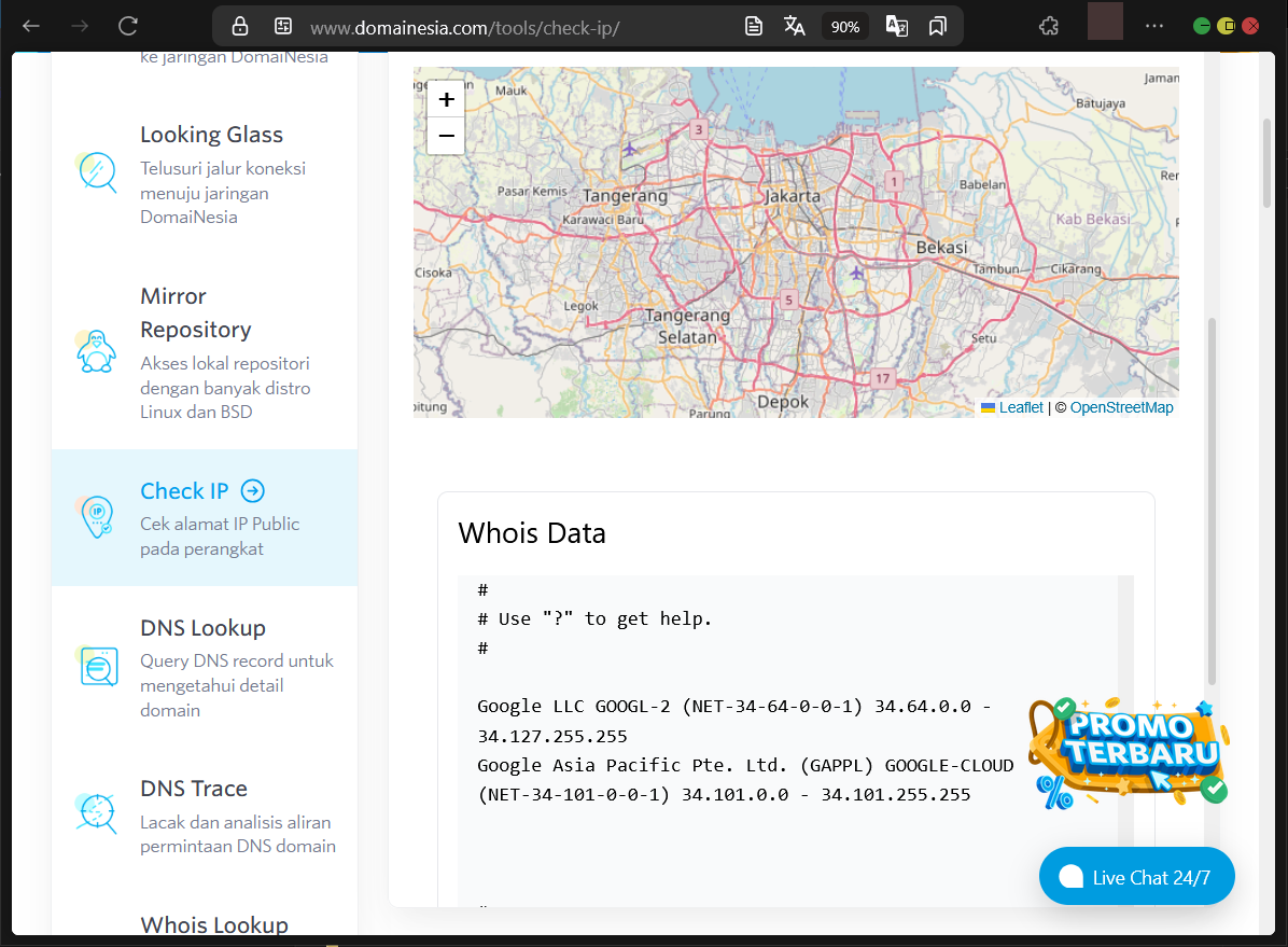 Panduan & Akses DomaiNesia Web Tools Untuk Diagnosis Web