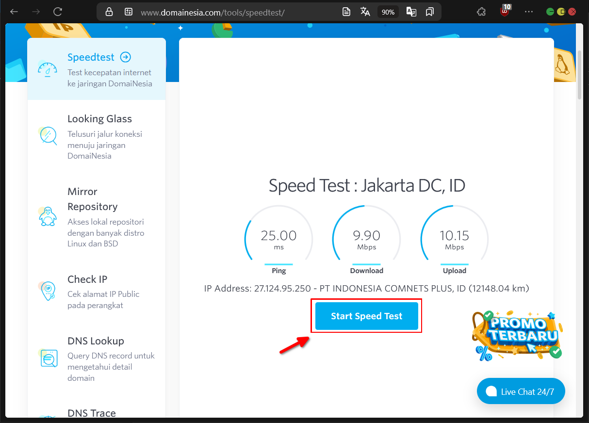 Panduan & Akses DomaiNesia Web Tools Untuk Diagnosis Web
