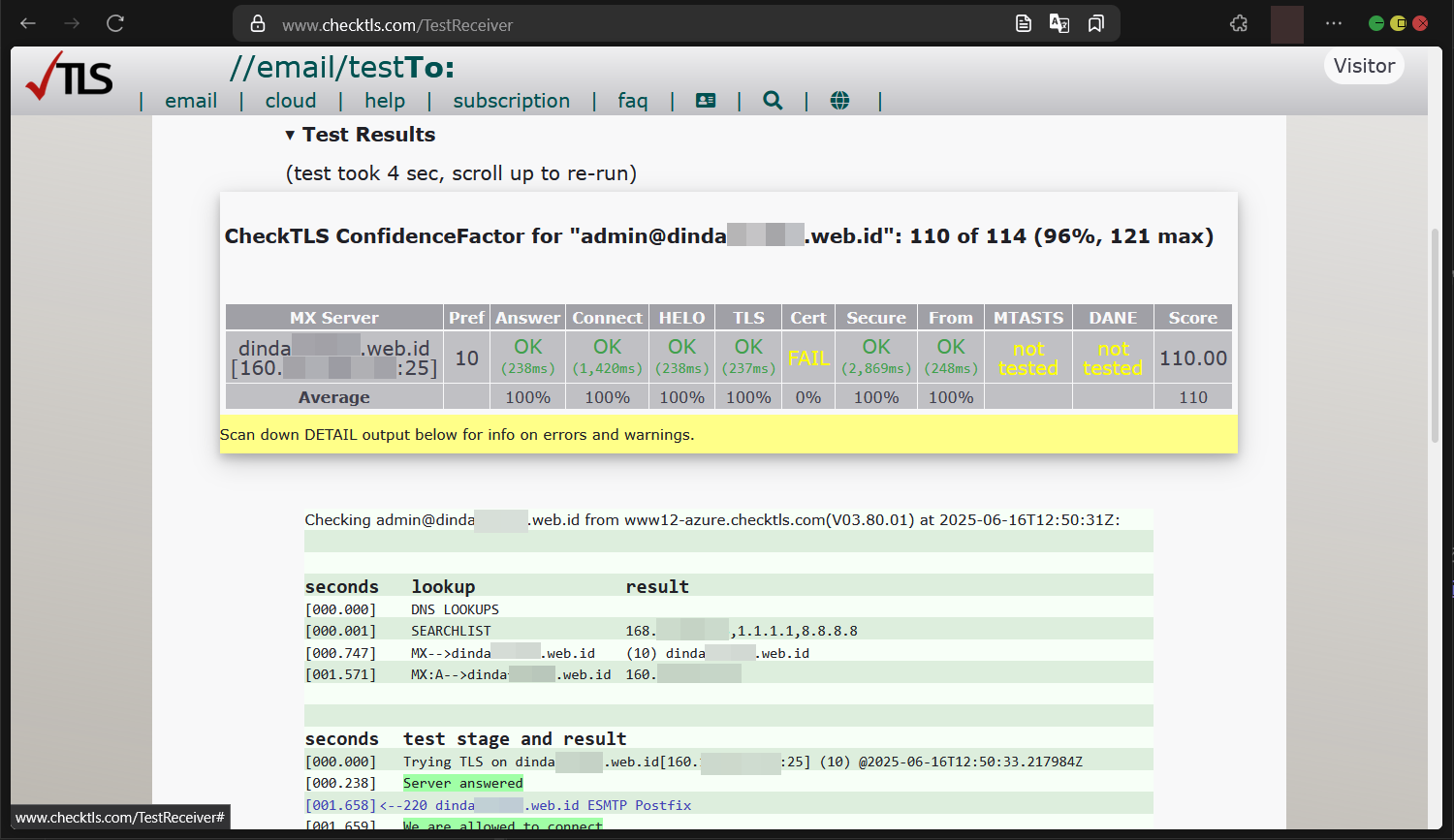 Cara Test Mail Server CyberPanel Agar Tidak Masuk SPAM