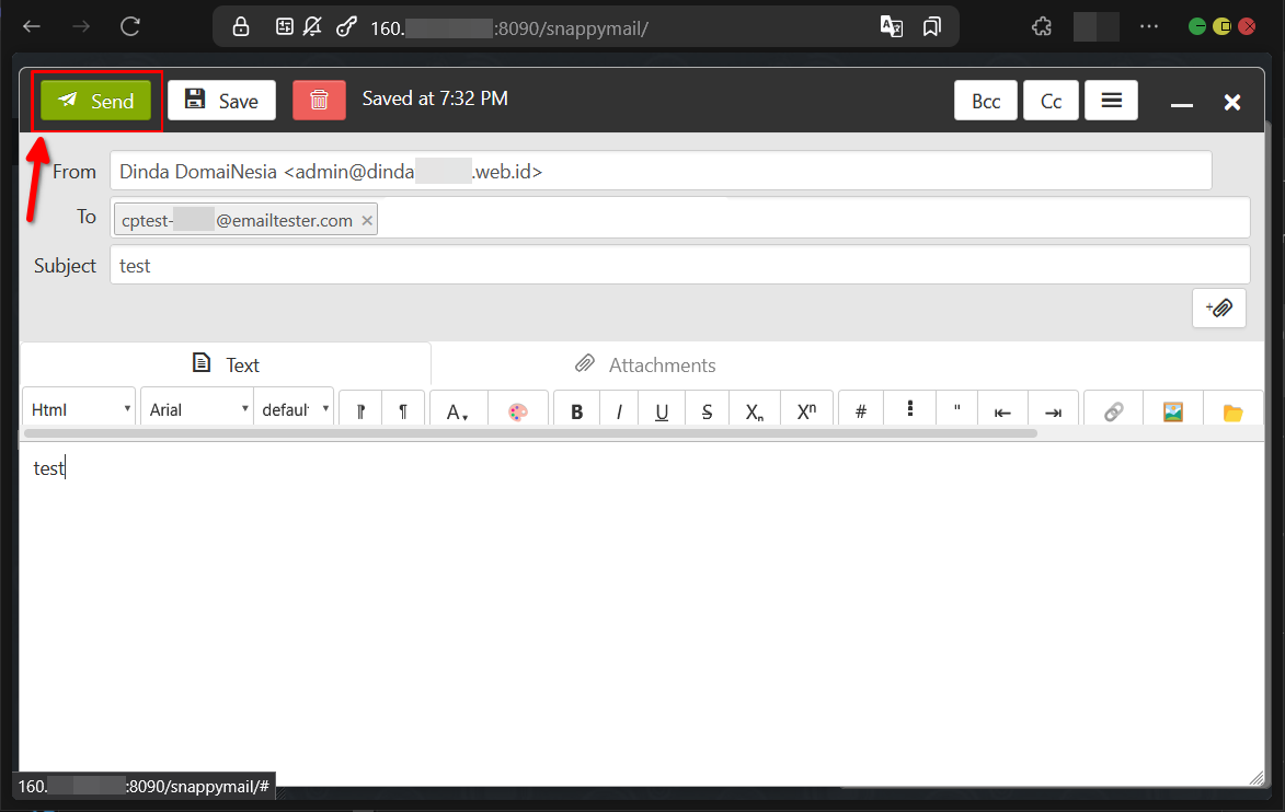 Cara Test Mail Server CyberPanel Agar Tidak Masuk SPAM
