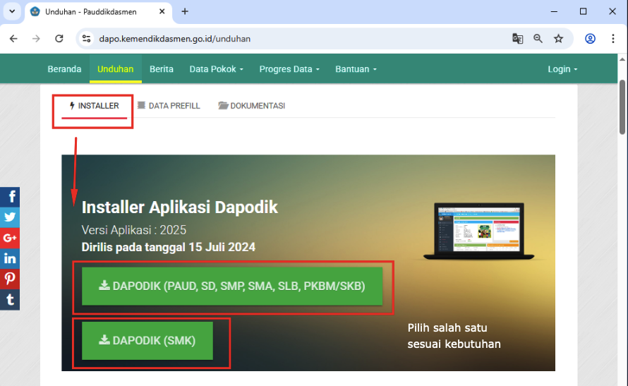 Install Dapodik di VPS Windows
