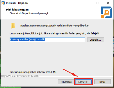Install Dapodik di VPS Windows