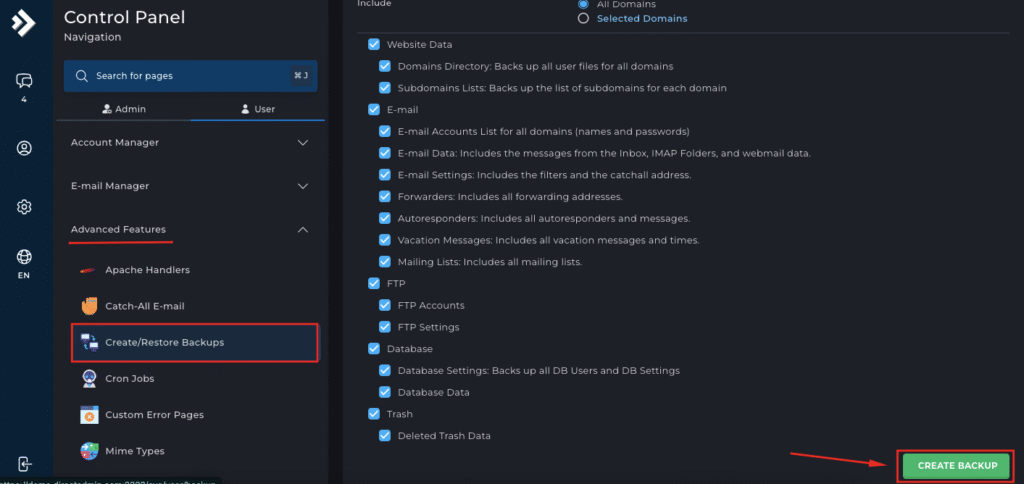 Migrasi Website dari DirectAdmin ke cPanel