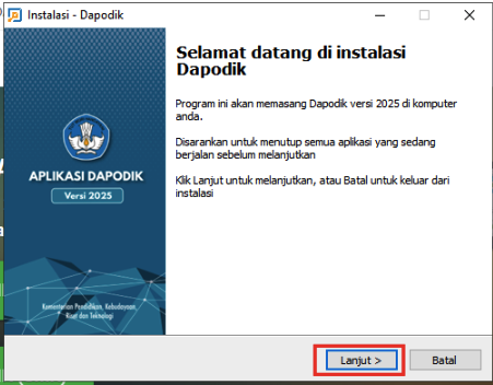 Install Dapodik di VPS Windows