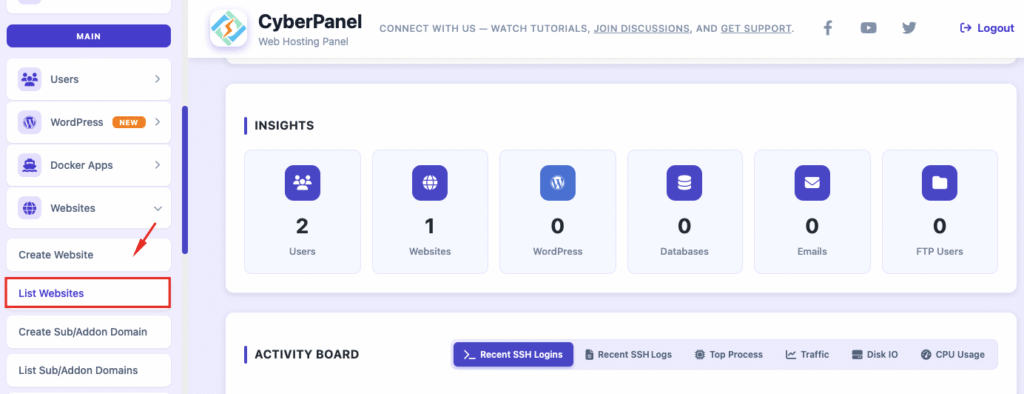 Migrasi Website dari CyberPanel ke cPanel