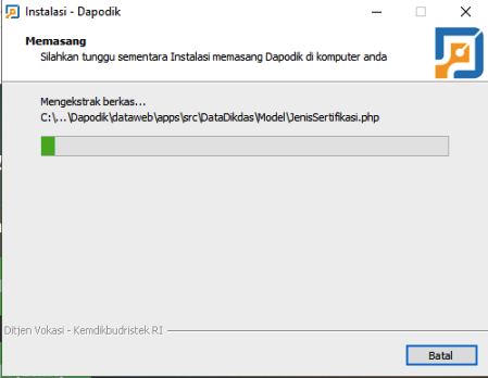 Install Dapodik di VPS Windows