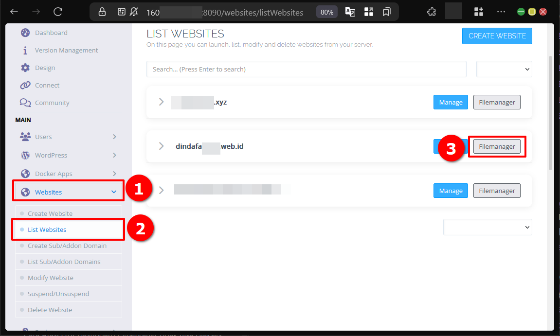 Lihat 4 Alasan Eror 404 Pada Website di CyberPanel Terjadi!