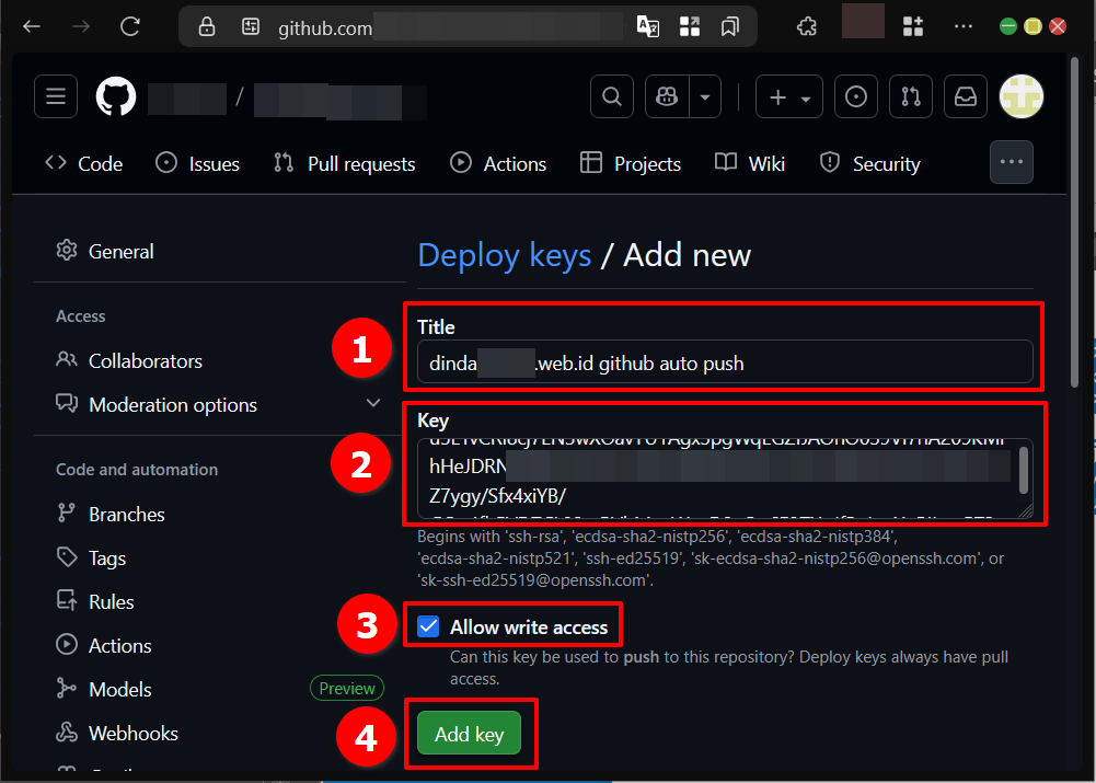 Cara Deploy Web Github di CyberPanel Dengan Protokol SSH