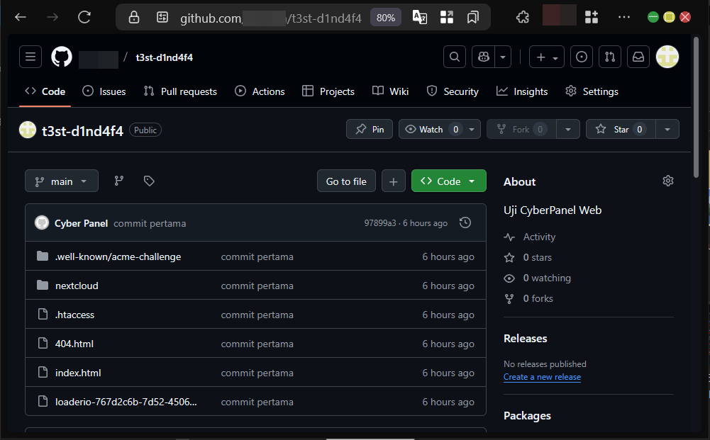 Cara Deploy Web Github di CyberPanel Dengan Protokol SSH