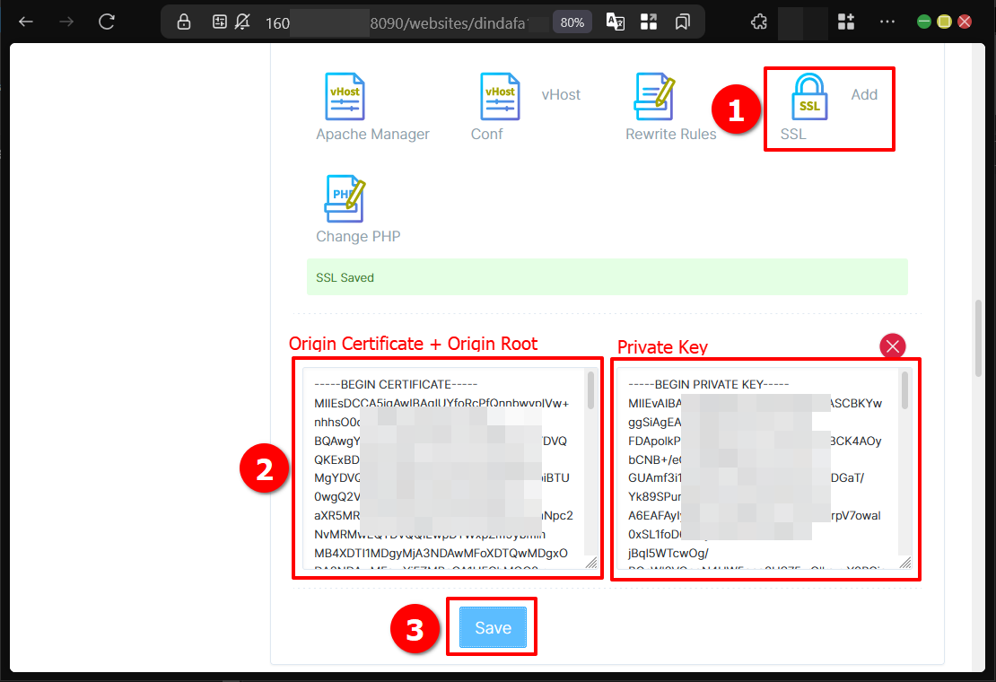 Cara Install SSL Cloudflare Origin CA di CyberPanel