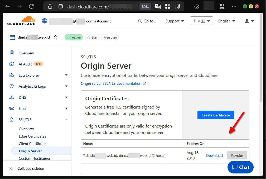 Cara Install SSL Cloudflare Origin CA di CyberPanel