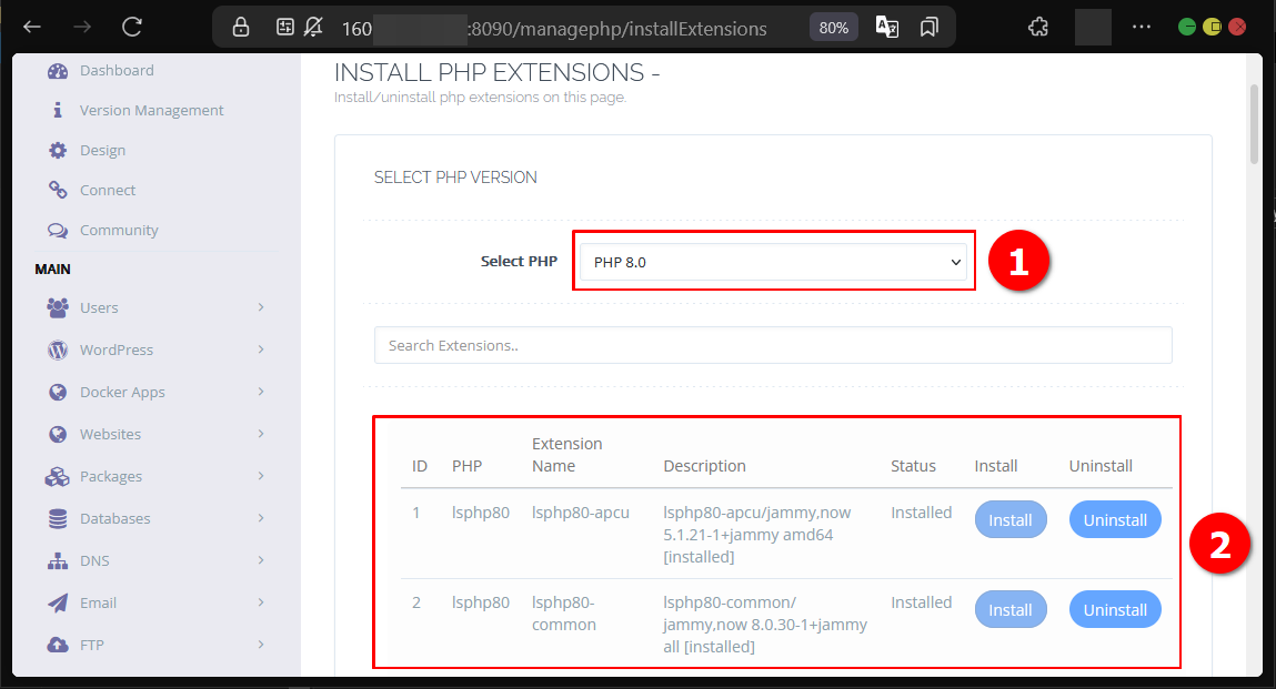 Cara Kelola PHP di CyberPanel Pada Pengaturan Dasar