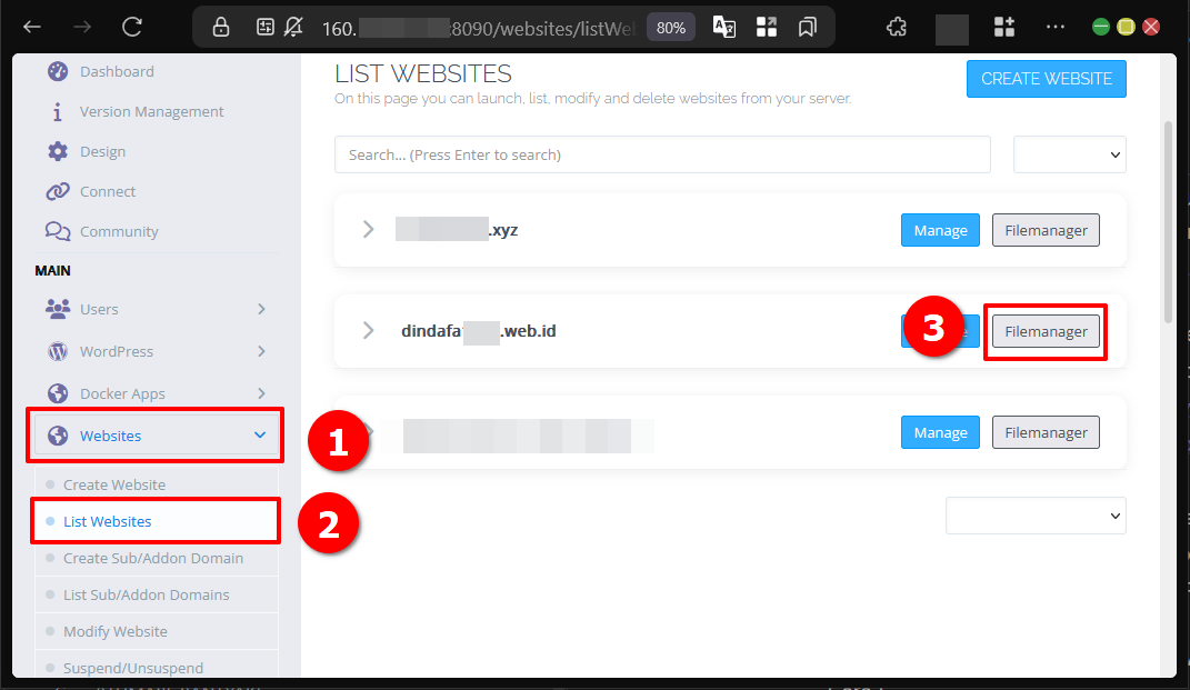 Cara Membuat Child Atau Subdomain Web di CyberPanel