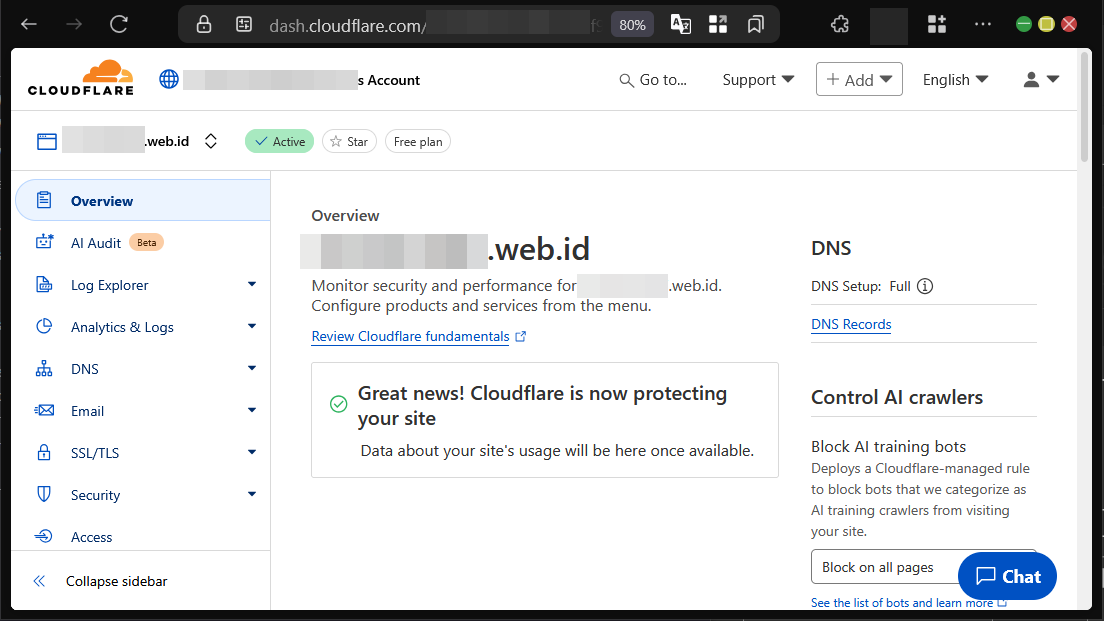 Cara Sambungkan Domain Ke Cloudflare DNS di MyDomaiNesia