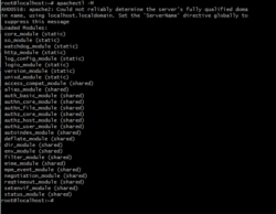 Cek Modul Apache