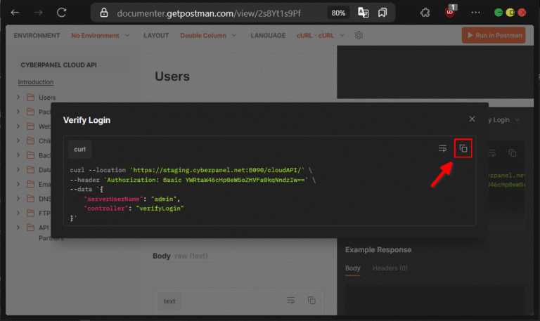 Cara Mengakses CyberPanel API Untuk Koneksi REST API