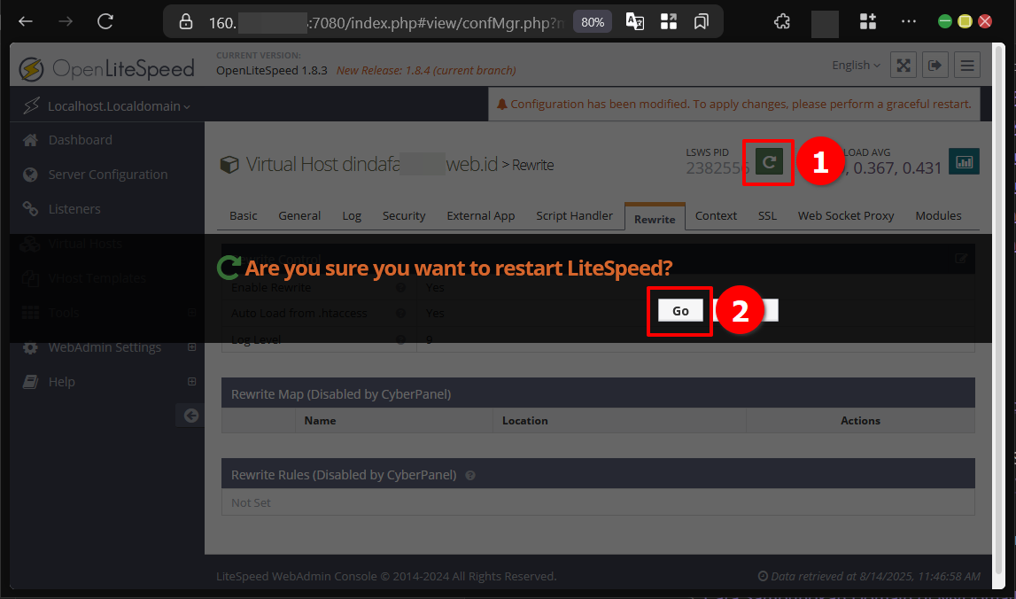Panduan Membuat OpenLiteSpeed Rewrite Rules di CyberPanel